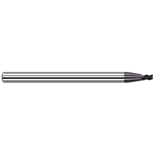 Harvey Tool End Mill for Exotic Alloys - Corner Radius, 0.0900", Shank Dia.: 1/8" - 52290-C6