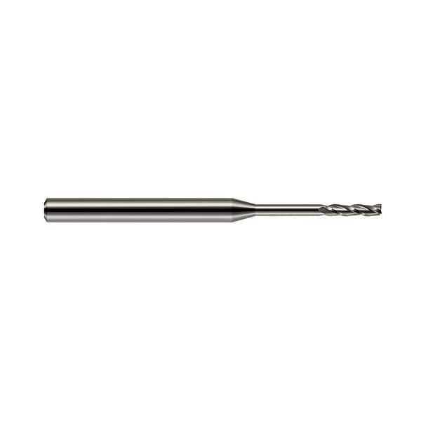Harvey Tool 1/8 in. Cutter dia. x 1 in. 1  x 1.2500 in. 1-1/4 Reach Carbide Square End Mill, 3 Flutes - 755708