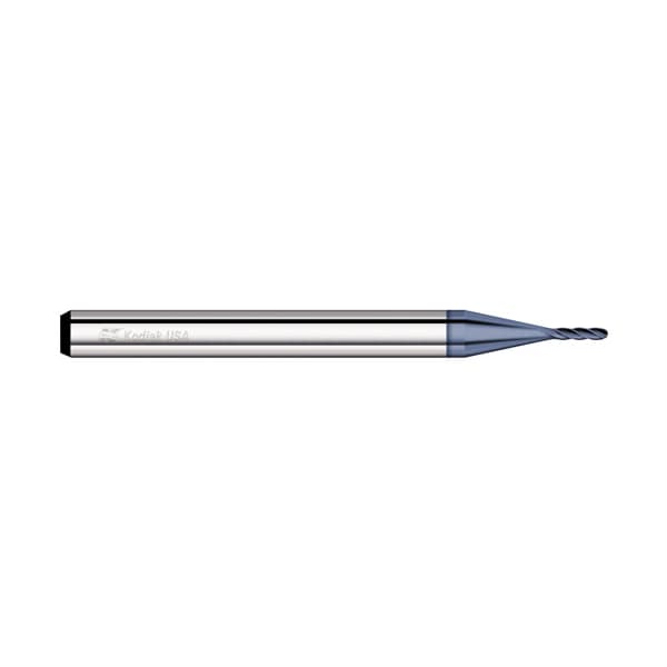 Kodiak Cutting Tools 0.072 Carbide Endmill 4 Flute Micro Ball Nose ALTIN Coated - 5526873