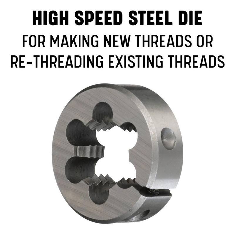 Broca Estados Unidos m25 x 1 x 2 pulgadas Diámetro externo de acero de alta velocidad Rosca redonda Ajustable - DWTSMR2-25X1
