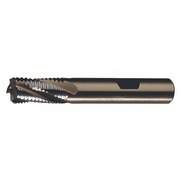 Cleveland 4-Flute PM+ HSS-E Square CC Single Course Roughing End Mill CTD PMRC Bright 3/8x3/8x3/8x2-1/8 - C43230