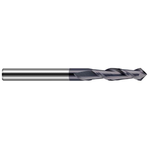Harvey Tool Drill/End Mill - Helical Tip - 2 Flute, 0.0310" (1/32), Included Angle: 90 Degrees - 859602-C6