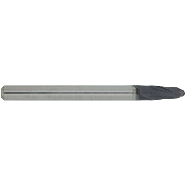 Cgs Tool 2 Flute Stub Length Ball End Mill 1/8"Dia 1/4"Loc 1-1/2"Oal W/Altin Coating - 222-1250-ALTIN