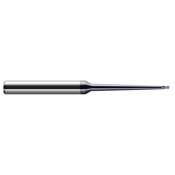 Harvey Tool Miniature End Mill - 2 Flute - Ball, 0.1560" (5/32), Shank Dia.: 1/4" - 17810-C6