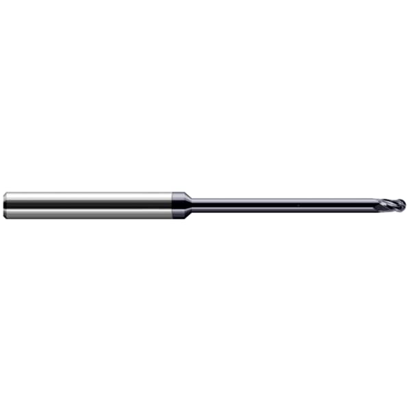 Harvey Tool End Mill for Exotic Alloys - Ball, 0.500 mm, Number of Flutes: 4 - 976511-C6
