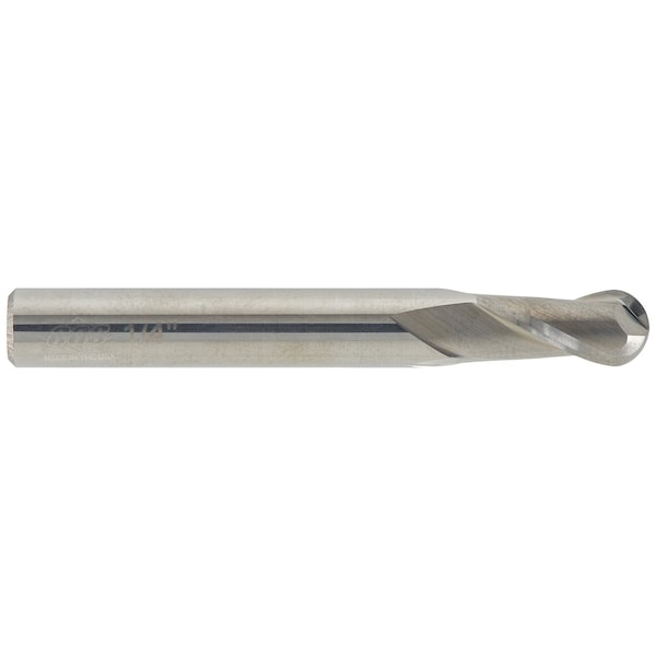 Cgs Tool 2 Flute Stub Length Ball End Mill 1/2"Dia 5/8"Loc 2-1/2"Oal - 222-5000