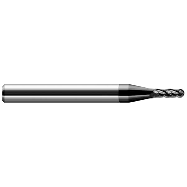 Harvey Tool Miniature End Mill - Ball - Stub & Standard, 0.0600", Number of Flutes: 2 - 74060-C4