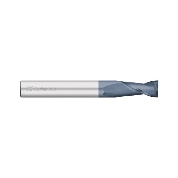 Kodiak Cutting Tools 5/16 2 Flute Carbide Endmill Single End Long ALTIN Coated - 5436332