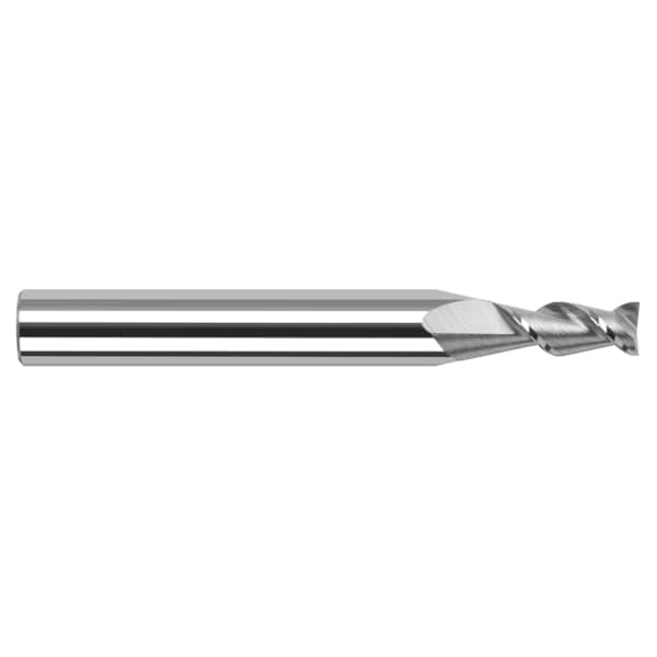 Harvey Tool High Helix End Mill for Aluminum Alloys - Square, 0.0200", Material - Machining: Carbide - 24120