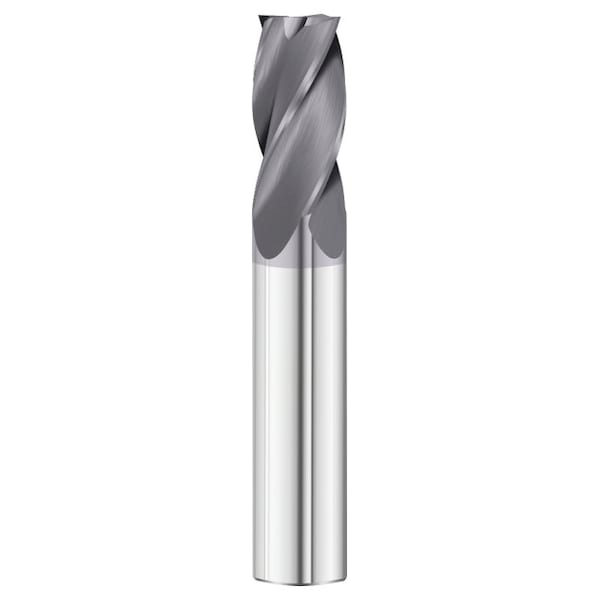 Fullerton Tool 4-Flute - 30° Helix - 3200 GP End Mills, TIALN, RH Spiral, Square, Standard, 5/64 - 30608
