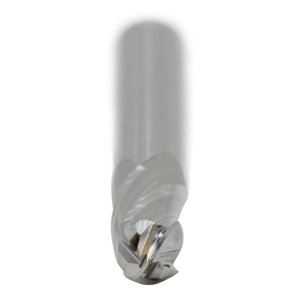 Gs Tooling 1/16" Diameter x 1/8" Shank 4-Flute Stub Length Ball Nose Blue Series Carbide End Mills - 101282