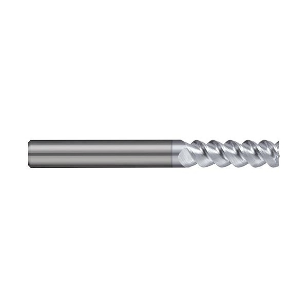 Harvey Tool 1/4 in. Cutter dia. x .75 in. 3/4  Carbide 60° Helix Square End Mill, 3 Flutes, TiB2 Coated - 745316-C8