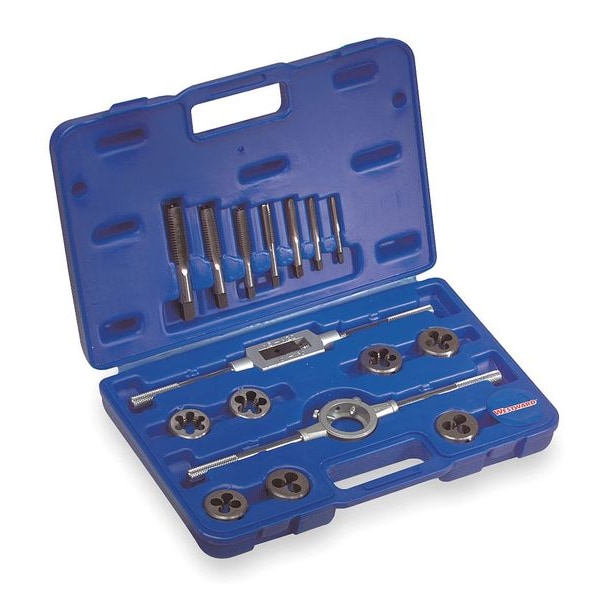 Westward Tap/Die Set, 16 Pieces - 1PZ34