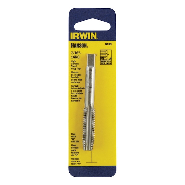 Irwin Irwin Hanson High Carbon Steel SAE Fraction Tap 7/16 in. 1 pc - 8139