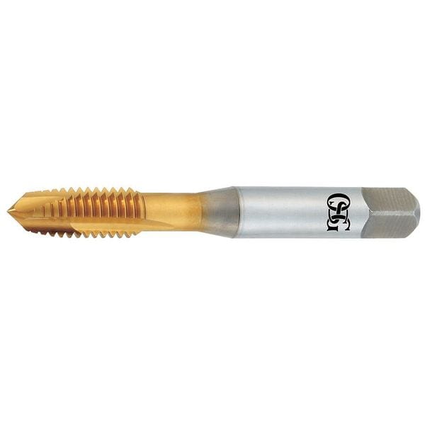 Osg Spiral Point Tap, #10-32, Plug, UNF, 3 Flutes, TiN - 1740505