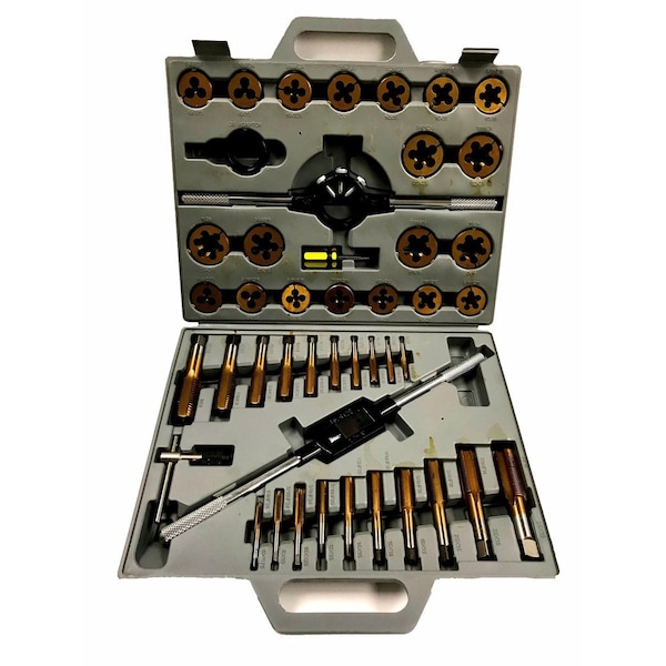 Hhip 45 Piece 1/4-1" TiN Coated Tap & Die Set - 1011-0003
