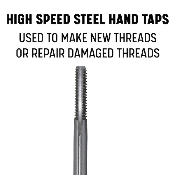 Drill America m27 x 2 HSS 4 Flute Bottoming Tap - DWTB27X2