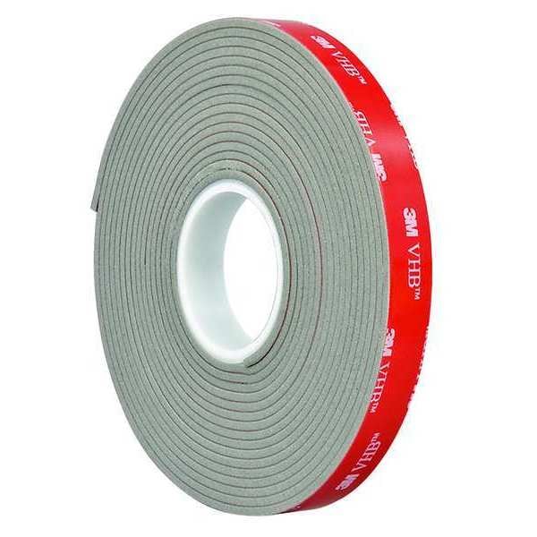 Cinta VHB 3M 4991 de 1" x 5 yardas, Gris, 90 mil - 4991