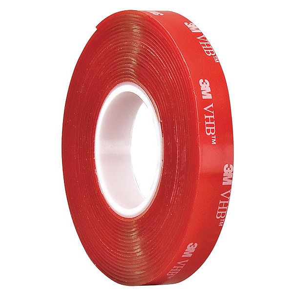 3M 4910 Cinta VHB 0.75" x 5 yd, Transparente, 40 mil - 4910