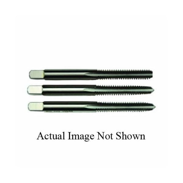 Morse Hand Tap Set, Straight Flute, Series 7500, Metric, 3 Piece, M14x2 Size, Ground Thread Standard, 12 - 38220