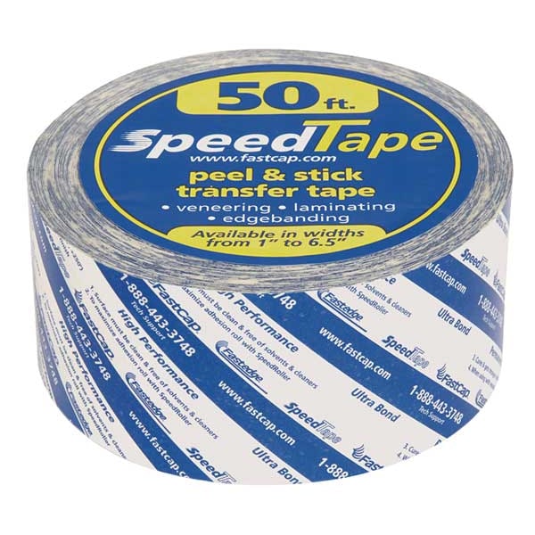 Cinta de película de doble cara Fastcap, 2 pulgadas de ancho x 16 3/4 yardas de largo, espesor de 5.5 mil, 50 pies, Transparente - STAPE.2"X50'