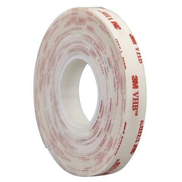 Cinta 3M 4950 VHB de 1" x 5 yd, Blanco, 45 mil - 4950