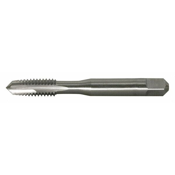 Greenfield Threading Spiral Point Tap, #8-32, Plug, UNC, 3 Flutes, Bright - 282157