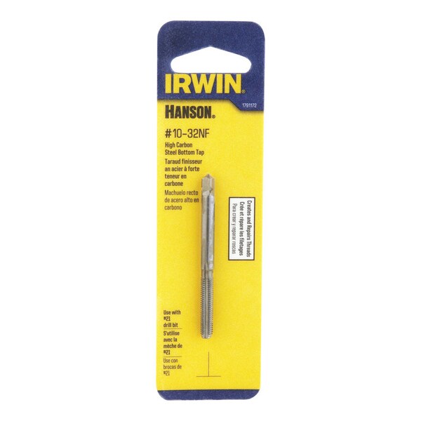 Irwin Irwin Hanson High Carbon Steel SAE Bottom Tap 10-32 1 pc - 1791172