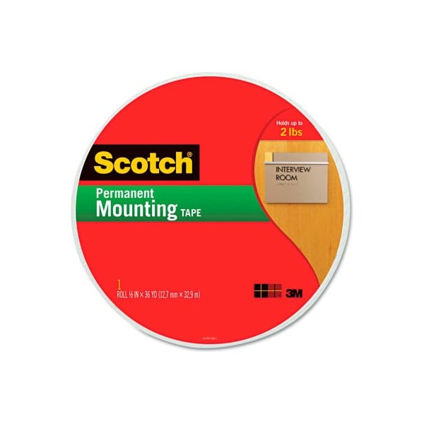 Cinta de montaje de espuma Scotch® de 3M, 3/4" de ancho x 1368" de largo - 110MR.