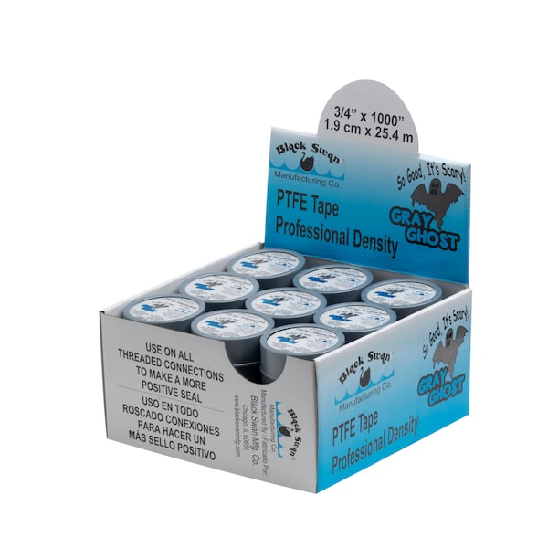 Cinta de PTFE Black Swan - Gray Ghost - China 3/4" X 1000" - 02185