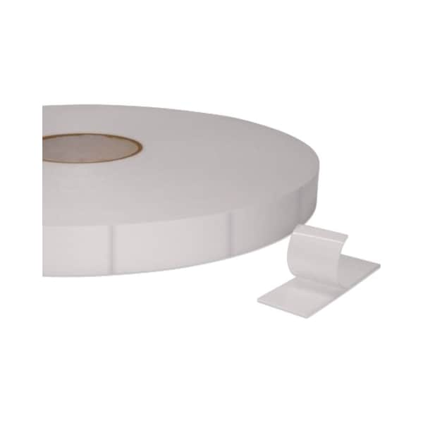 Cinta lógica Tape Logic® Cuadros de Espuma de Doble Cara, 1/16", 1" x 3", Blanco, 324/Rollo - T95217