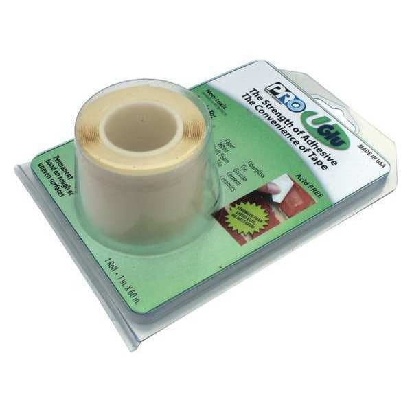 Cinta adhesiva Uglu, rollo de 1" x 5 pies, color ámbar - 349UGLU500