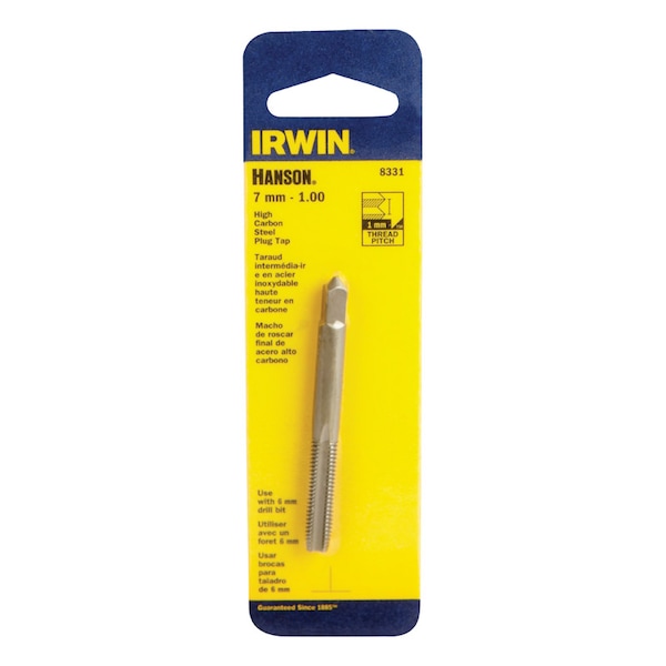 Irwin Irwin Hanson High Carbon Steel Metric Plug Tap 7 - 1.00 mm 1 pc - 8331
