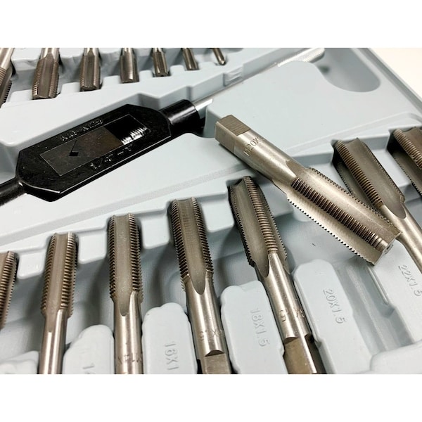 Hhip 45 Piece 6-24mm Heat Treated Alloy Steel Tap & Die Set - 1011-0002