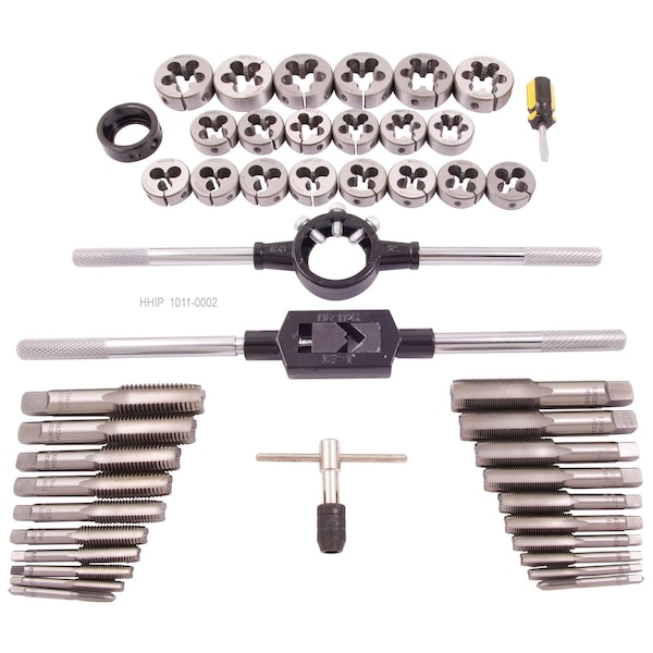 Hhip 45 Piece 6-24mm Heat Treated Alloy Steel Tap & Die Set - 1011-0002
