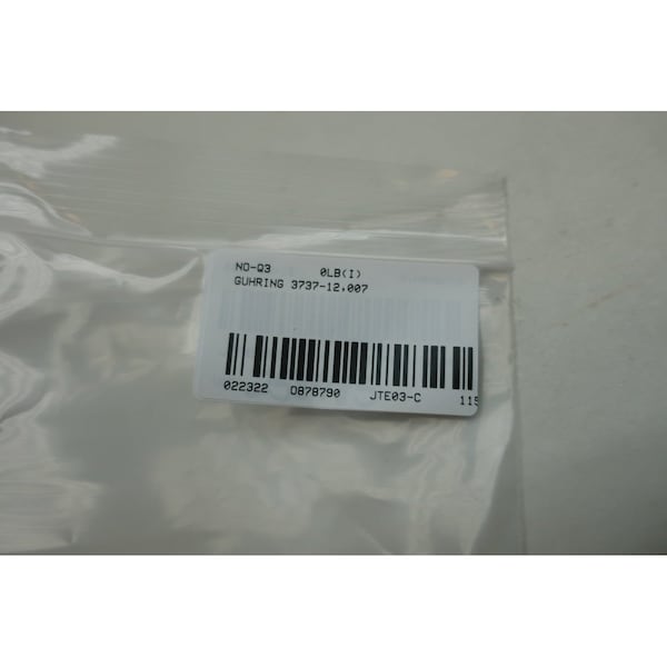 Guhring M12X1.50 4-Flutes 2Xd Carbide Thread Mill Other Tap - 3737-12,007