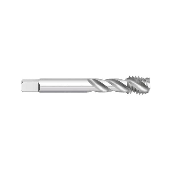 Kodiak Cutting Tools 3/8-24 Spiral Flute Semi-Bottoming Tap High Vanadium High Speed Steel - 5573882