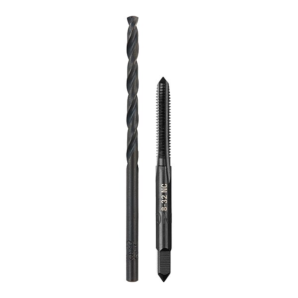 Milwaukee Tool 8-32 NC Straight Flute Plug Tap & No. 29 Drill Bit - 49-57-5521