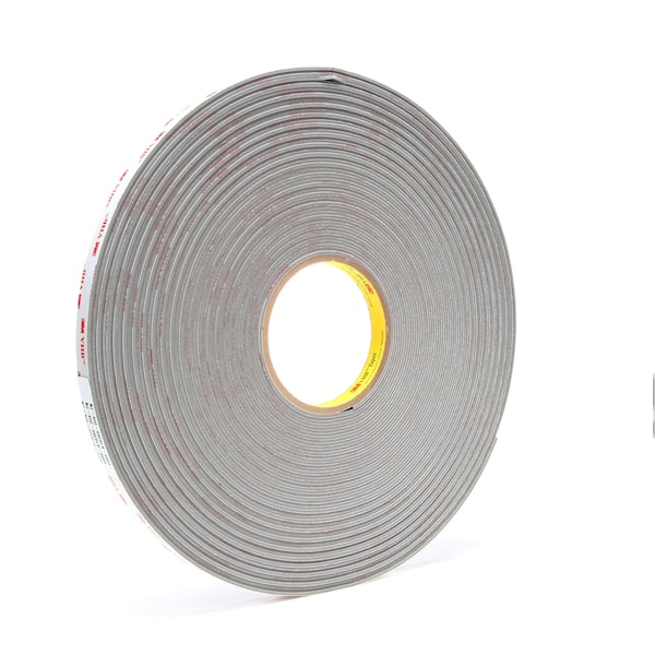 Cinta 3M VHB, 1/2 pulg. x 108 pies, Gris, Paquete de 18 - 4956