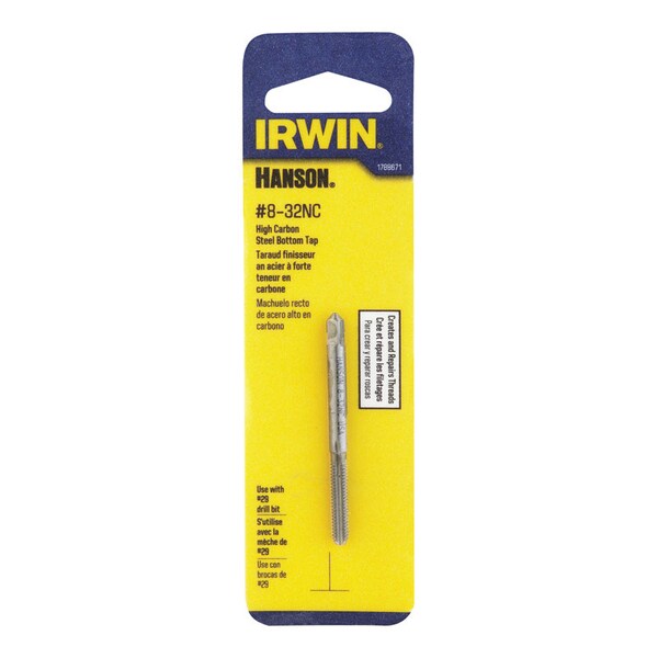 Irwin Irwin Hanson High Carbon Steel SAE Bottom Tap 8-32 1 pc - 1788671