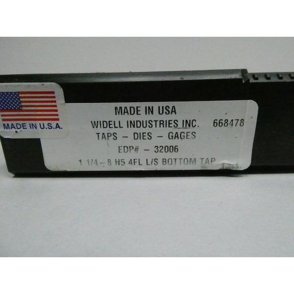 Widell H5 4FL L/S BOTTOM 1-1/4IN OTHER TAP - 32006 1 1/4-8