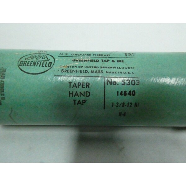 Greenfield 1-3/8IN PIPE BOLT TAP - 14640 5303 1-3/8-12NF