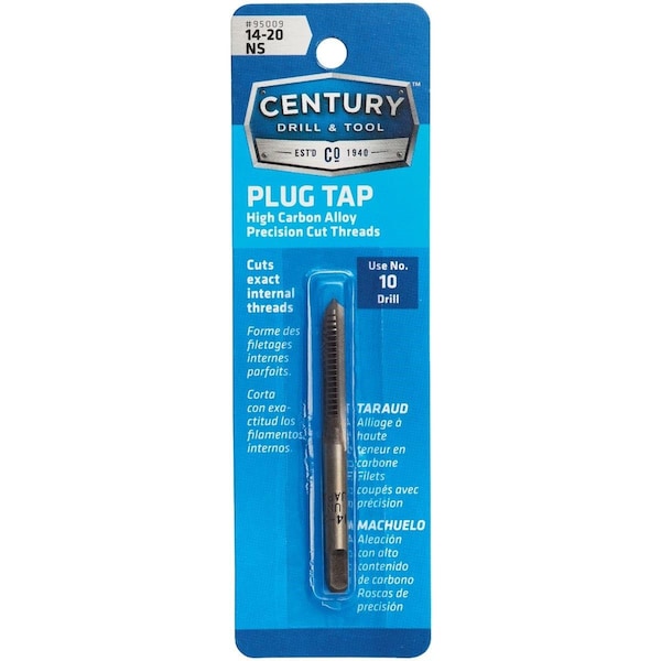 Century Drill Tool Century Drill & Tool 14-20 Carbon Steel National Standard Tap-Plug - 95009