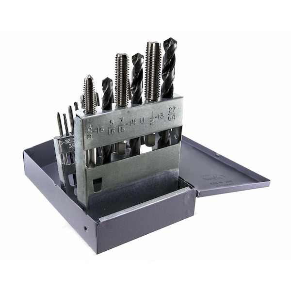 Drillco 18PC UNC TAP & DRILL SET 200 Drill 2000 TAPS - 200C2018