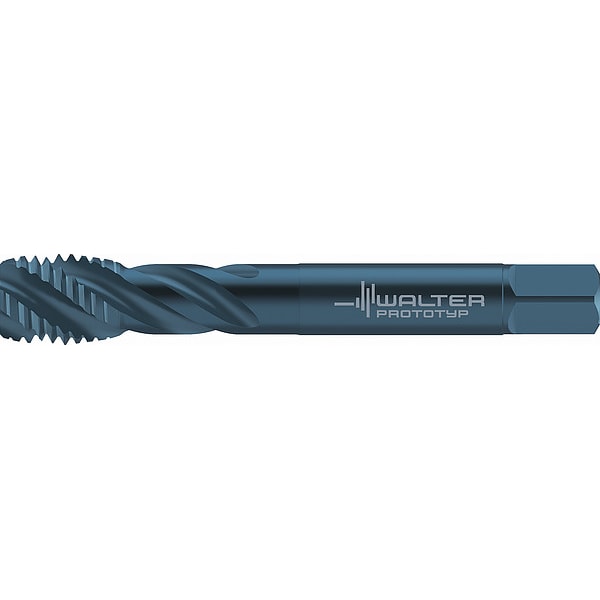 Walter Spiral Flute Tap, 5/8"-11, Modified Bottoming, 4 Flutes - 7557042