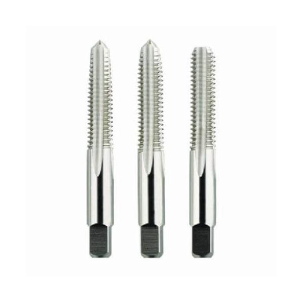 Morse Hand Tap Set, Straight Flute, Series 2046, Imperial, 3 Piece, 3816 Size, GroundUNC Thread Standa - 32705