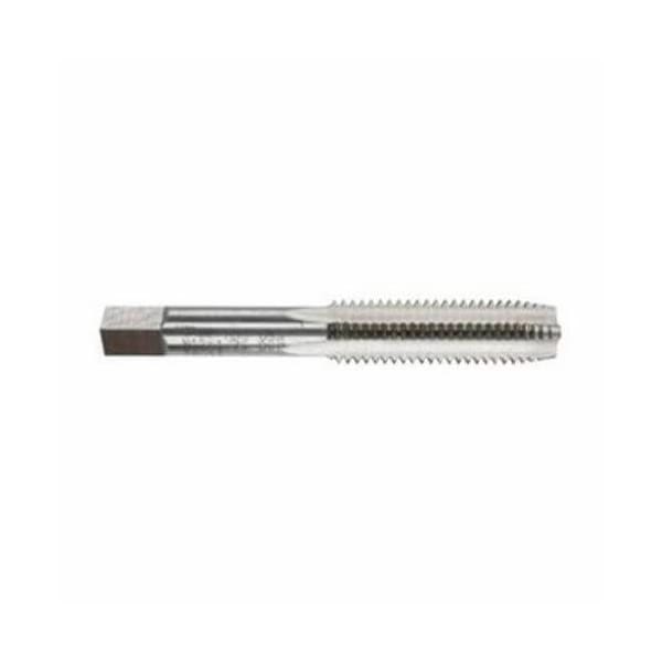Morse Straight Flute Hand Tap, Series 7500, Metric, Ground, M14x2, Tapered Chamfer, 4 Flutes, HSS, Bright - 38160