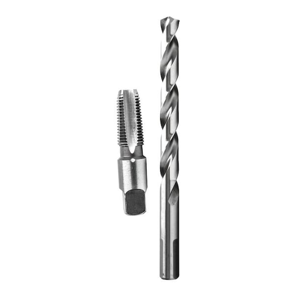 Century Drill & Tool Tap National Pipe Thread 1/4-18 Npt Drill Bit 7/16" Combo Pack - 93202