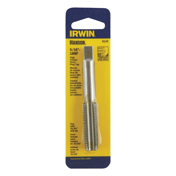 Irwin Irwin Hanson High Carbon Steel SAE Fraction Tap 9/16 in. 1 pc - 8149