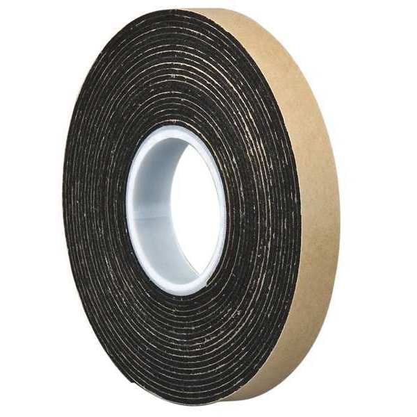 Cinta de espuma de doble cara 3M 4496B, círculo de 2", negro, paquete de 5